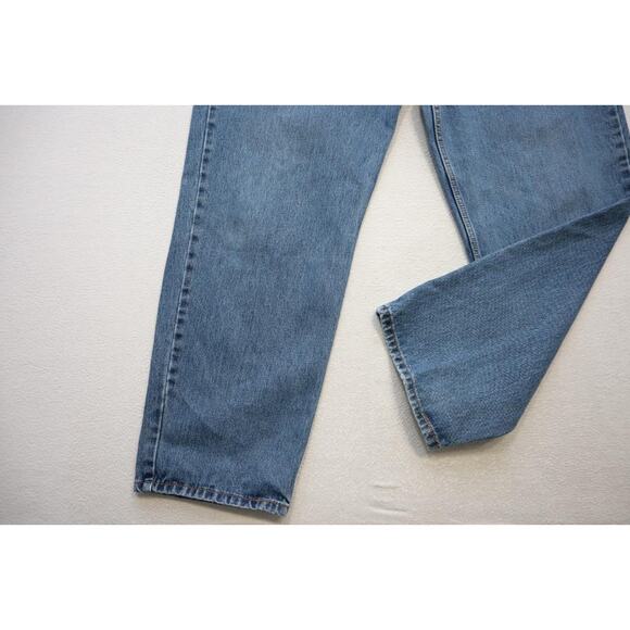 Levi's 550 Relaxed Fit Straight Blue Denim Jeans Rugged Mens Sz 42 x 30 - Picture 2 of 7